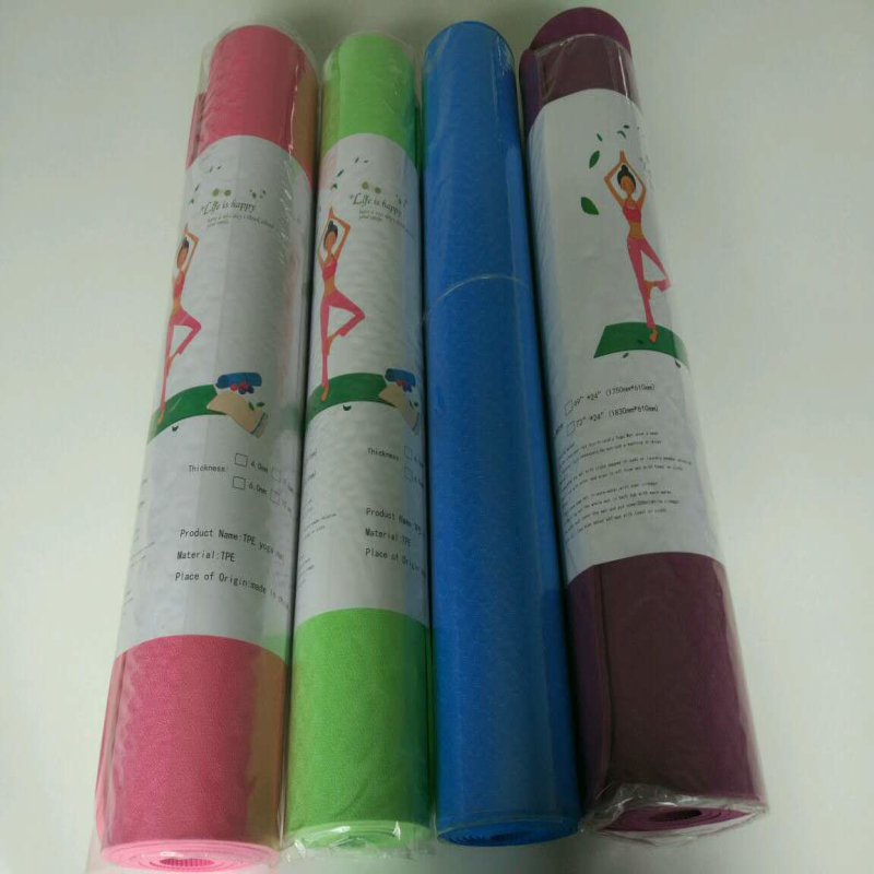 173*61cm/183*61cm Colorful TPE YOGA MAT 4-10mm 